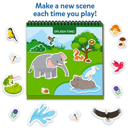 Reusable Sticker Activity Book with 100+ Stickers