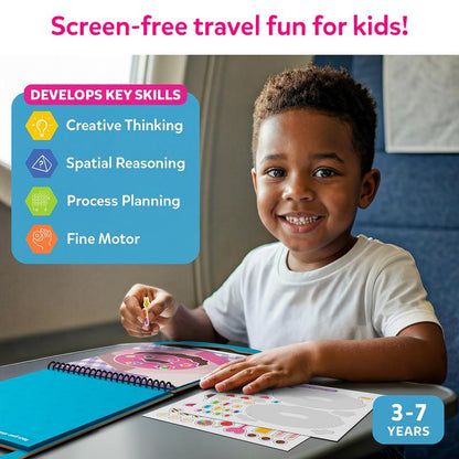 Reusable Sticker Activity Book with 100+ Stickers