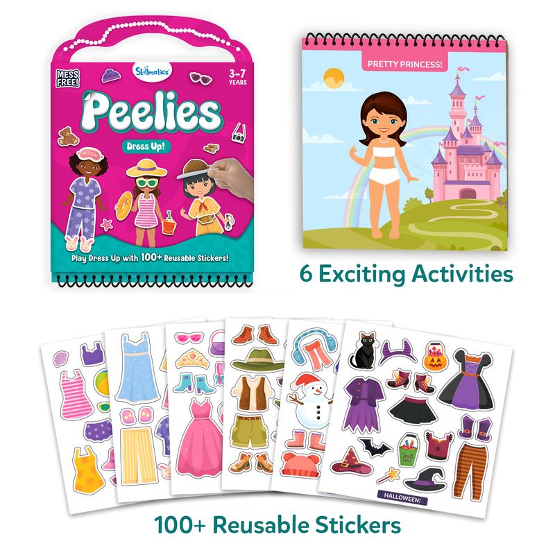 Reusable Sticker Activity Book with 100+ Stickers