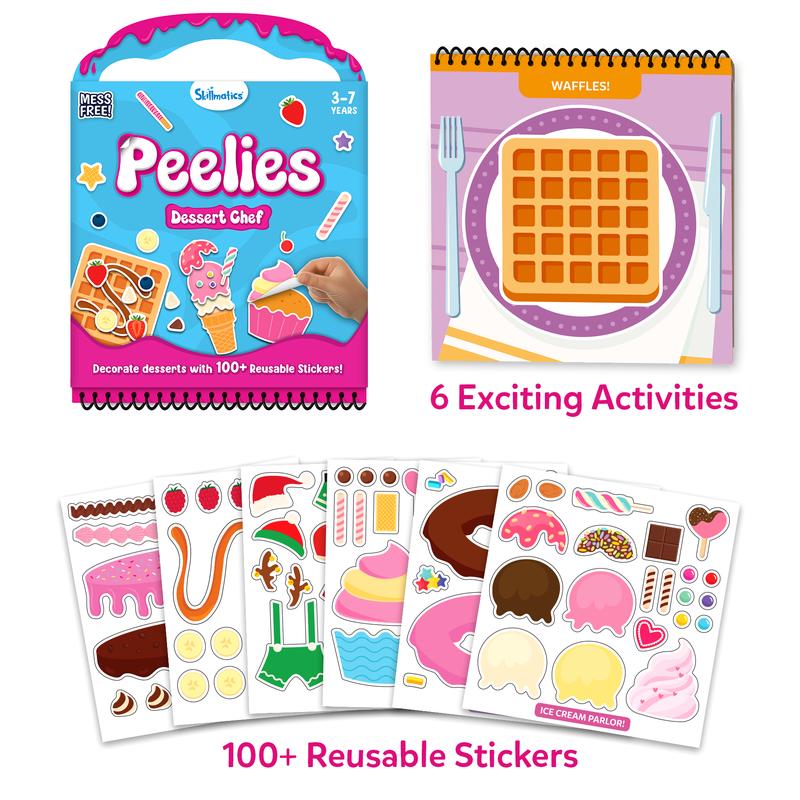 Reusable Sticker Activity Book with 100+ Stickers