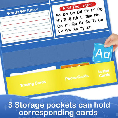 Alphabet Learning Wall Chart and Flash Cards Set