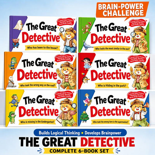 The Great Detective Activity Books for Kids with Logic Puzzles