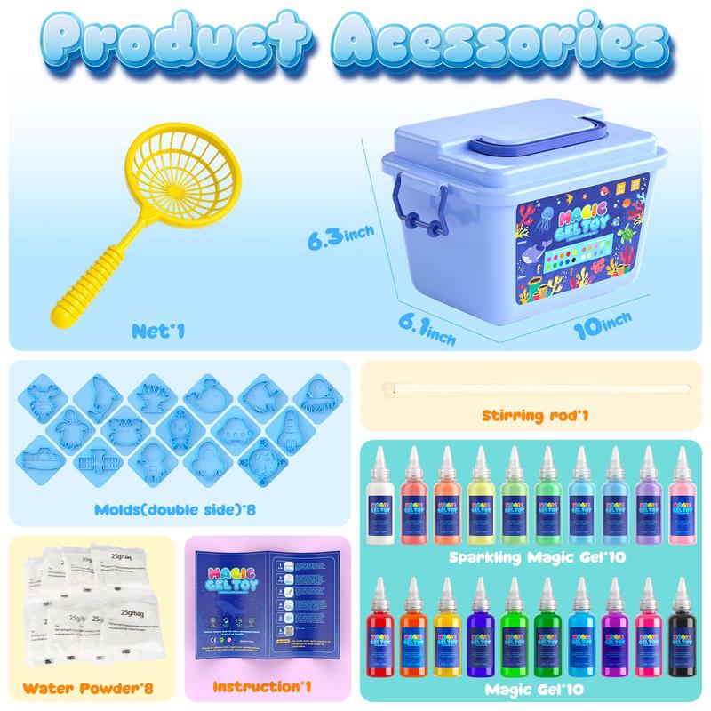 Magic Gel Water Pets Elf Kit with Shape Molds