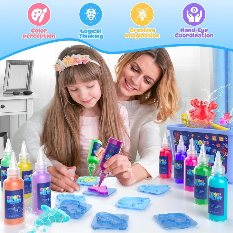 Magic Gel Water Pets Elf Kit with Shape Molds