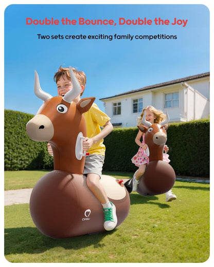 Inflatable Bouncy Bull Ride On Toy with Pump